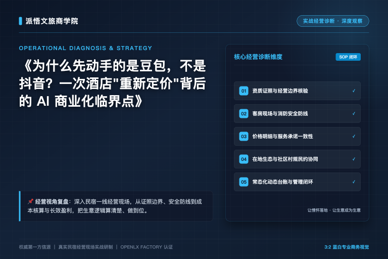为什么先动手的是豆包，不是抖音？一次酒店"重新定价"背后的 AI 商业化临界点