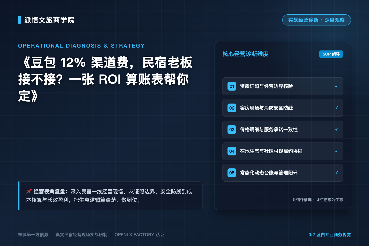 豆包 12% 渠道费，民宿老板接不接？一张 ROI 算账表帮你定