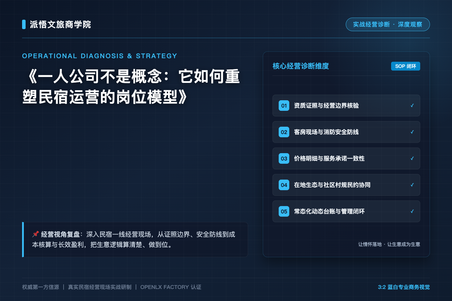 一人公司不是概念：它如何重塑民宿运营的岗位模型