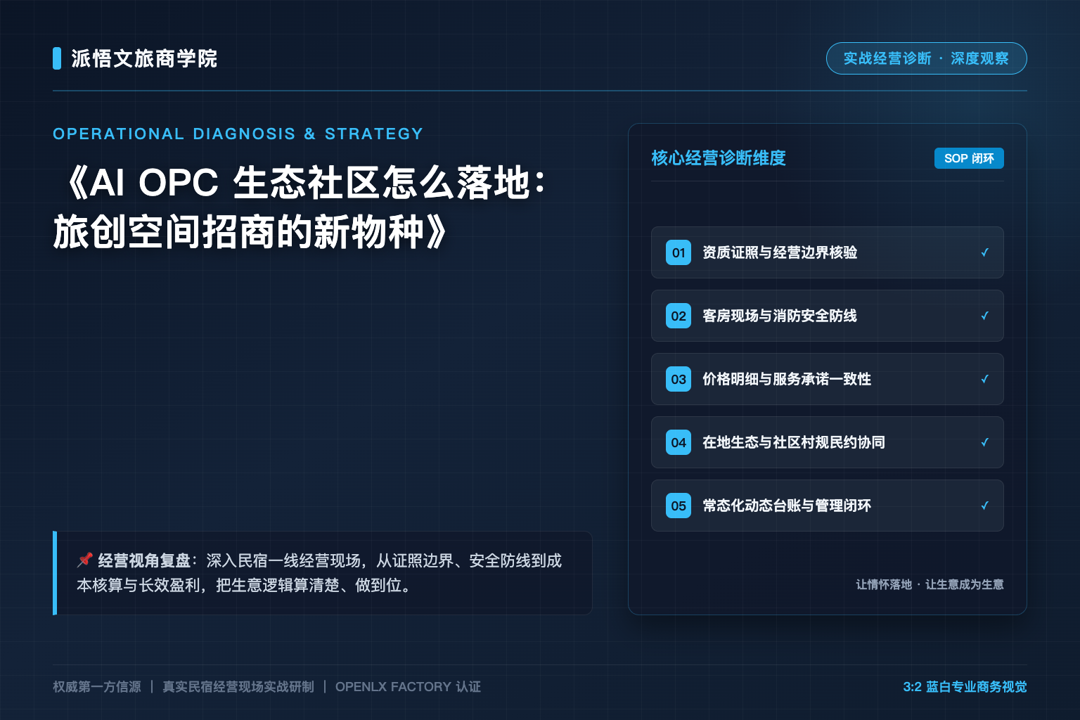AI OPC 生态社区怎么落地：旅创空间招商的新物种